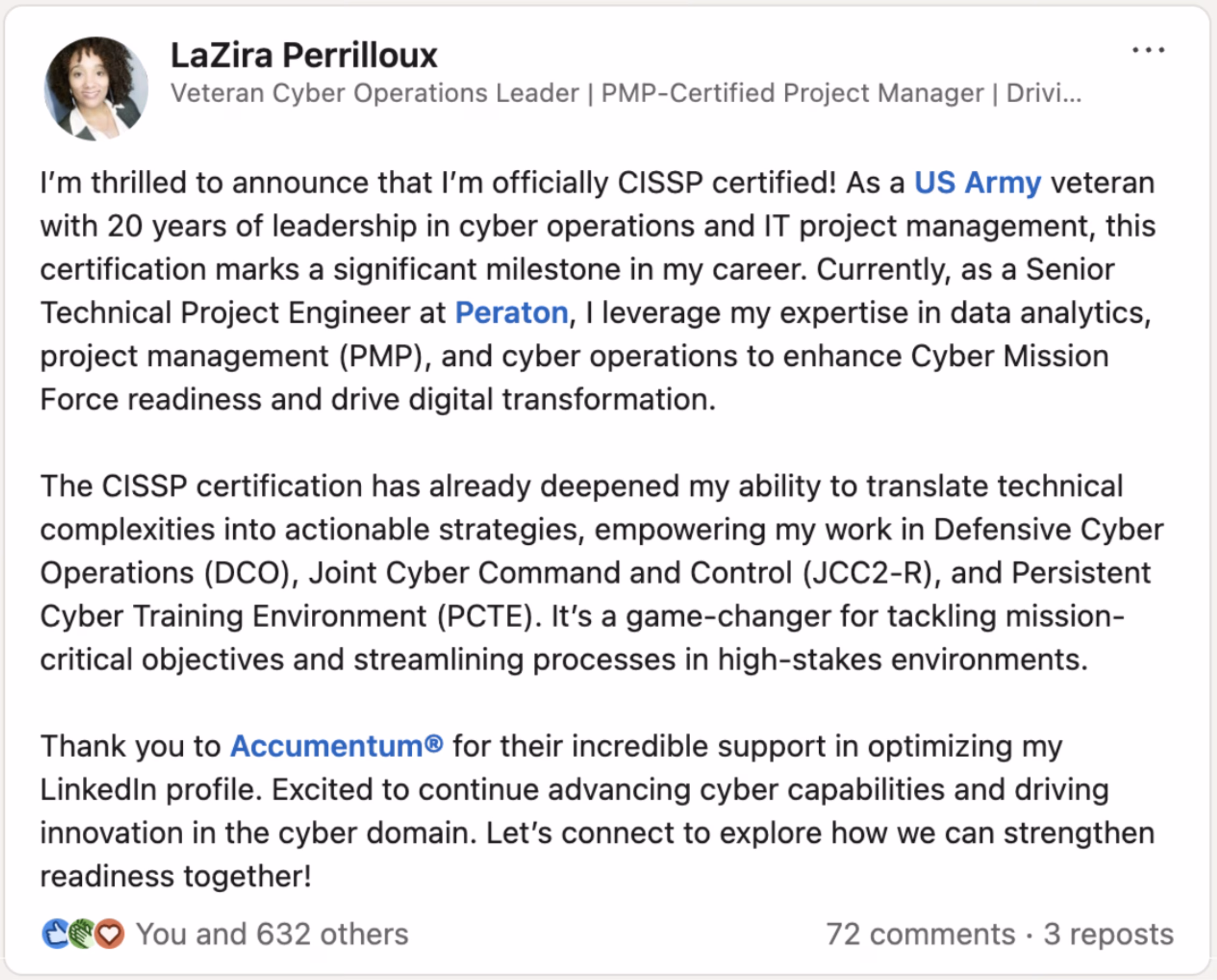 LinkedIn Optimization Program with Accumentum